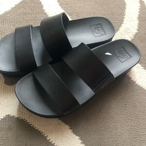 Reef Classic Black Slides